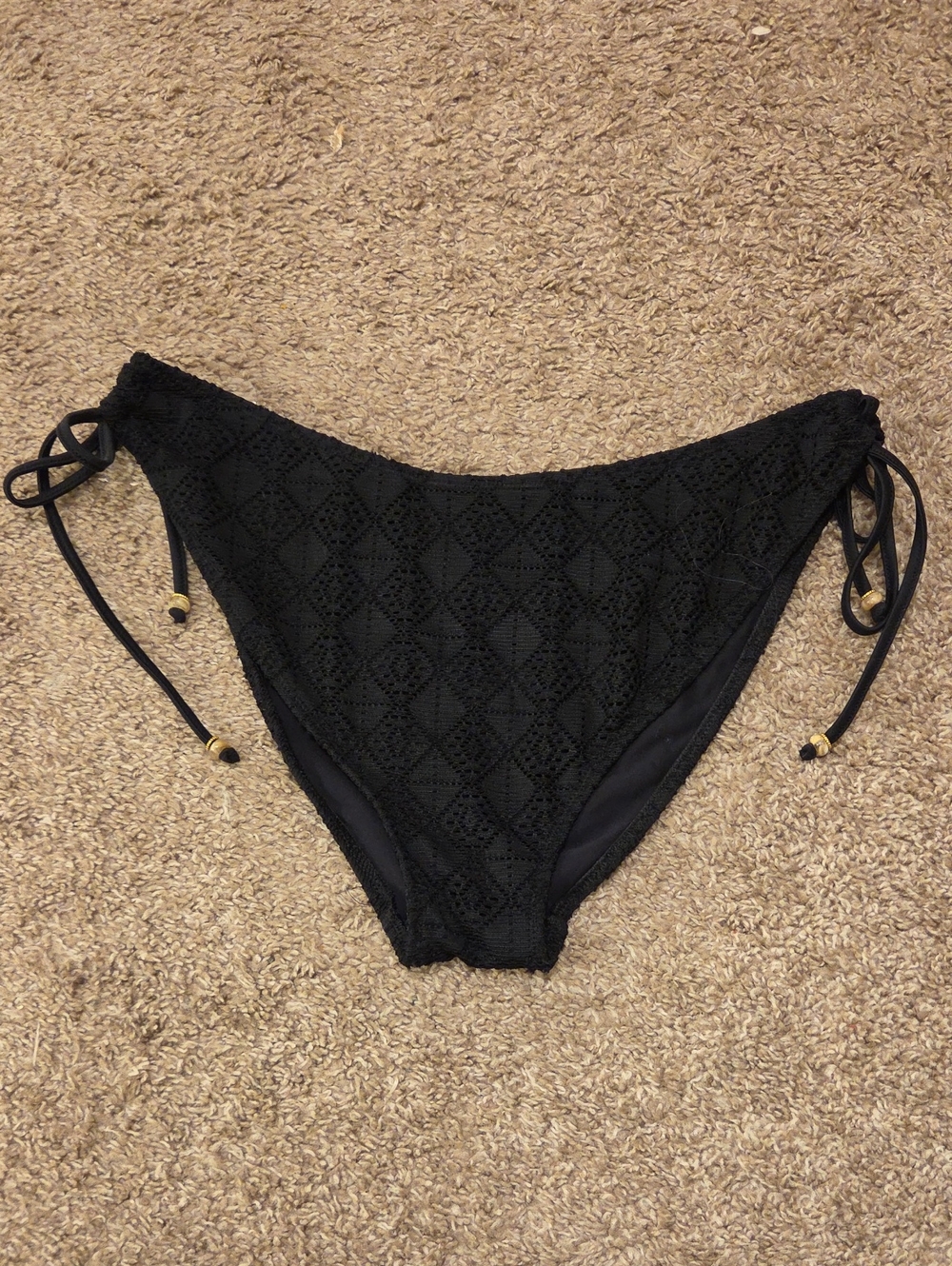 Freya Nomad Nights Crochrt Side-tie Bikini Bottoms, XL